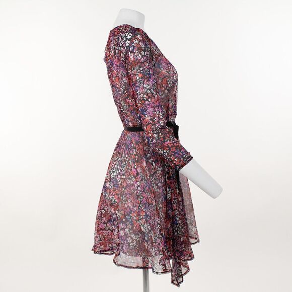 Maje Relana Silk Floral Print Mini Dress - Picture 5 of 5